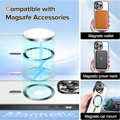 MagSafe pouzdro pro Apple iPhone 14 Pro, Techsuit, Luxury Crystal, Černá