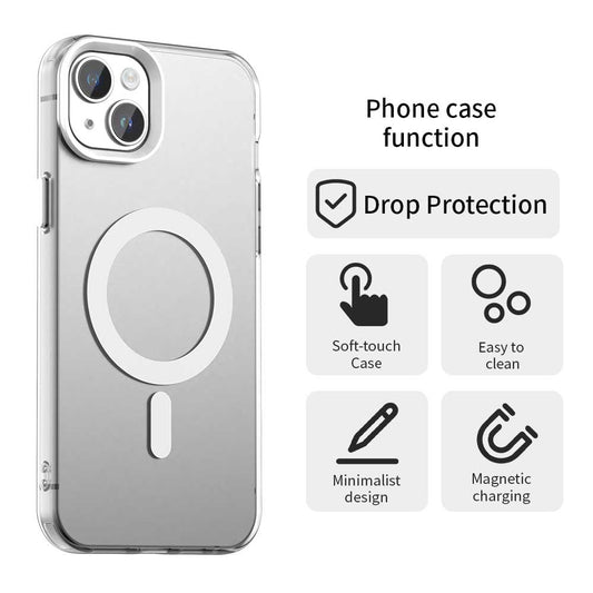 MagSafe pouzdro pro Apple iPhone 14, Techsuit, CandyCase, bílé