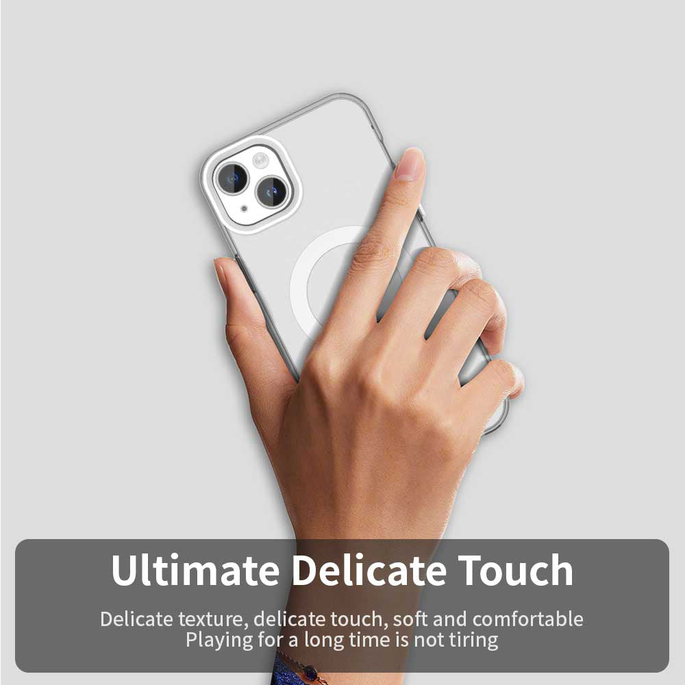 MagSafe pouzdro pro Apple iPhone 14, Techsuit, CandyCase, bílé