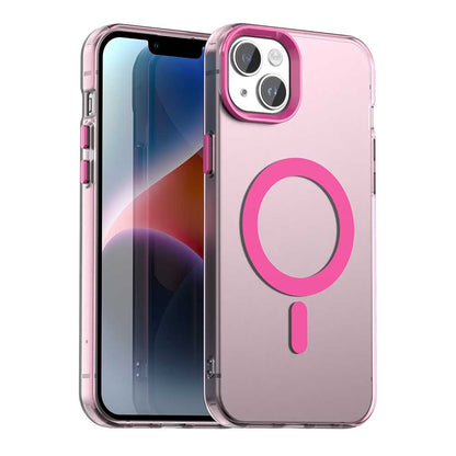 MagSafe pouzdro pro Apple iPhone 14, Techsuit, CandyCase, Růžová