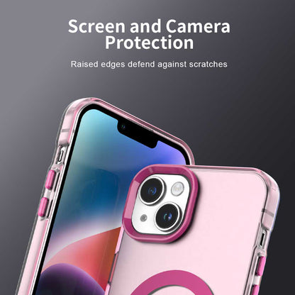 MagSafe pouzdro pro Apple iPhone 14, Techsuit, CandyCase, Růžová