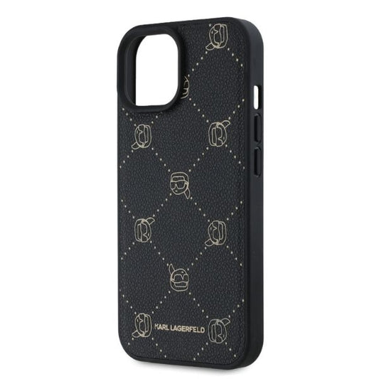 MagSafe Case for Apple iPhone 15, Karl Lagerfeld, Karl's Head, Black