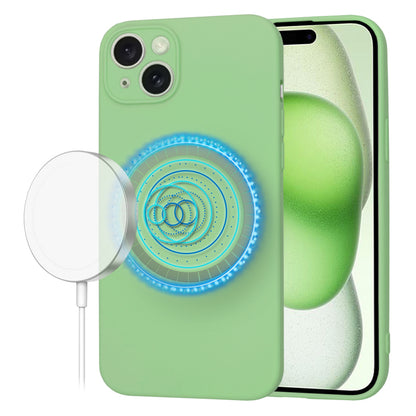 MagSafe pouzdro pro Apple iPhone 15 Plus, Techsuit, SoftFlex, Světle zelená