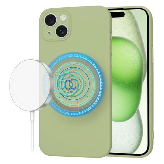 MagSafe pouzdro pro Apple iPhone 15 Plus, Techsuit, SoftFlex, Matcha