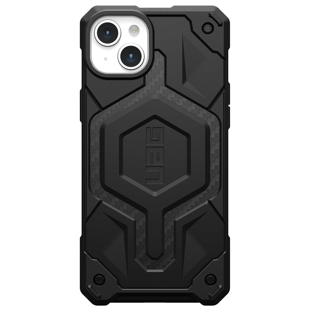 MagSafe pouzdro pro Apple iPhone 15 Plus, Urban Armor Gear, Monarch Pro Carbon, černé