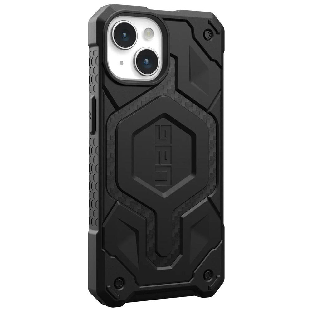 MagSafe pouzdro pro Apple iPhone 15 Plus, Urban Armor Gear, Monarch Pro Carbon, černé