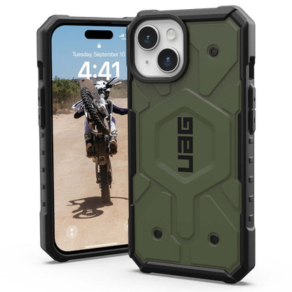 MagSafe pouzdro pro Apple iPhone 15 Plus, Urban Armor Gear, Pathfinder, Zelená