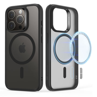 Pouzdro MagSafe pro Apple iPhone 15 Pro, ESR, Classic Hybrid, Saténově černé