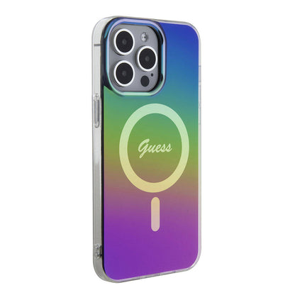 Pouzdro MagSafe pro Apple iPhone 15 Pro, Guess, IML Iridescent, Multicolor