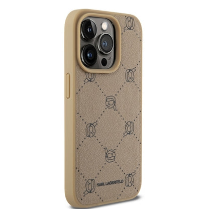 MagSafe Case for Apple iPhone 15 Pro, Karl Lagerfeld, Karl's Head, Beige