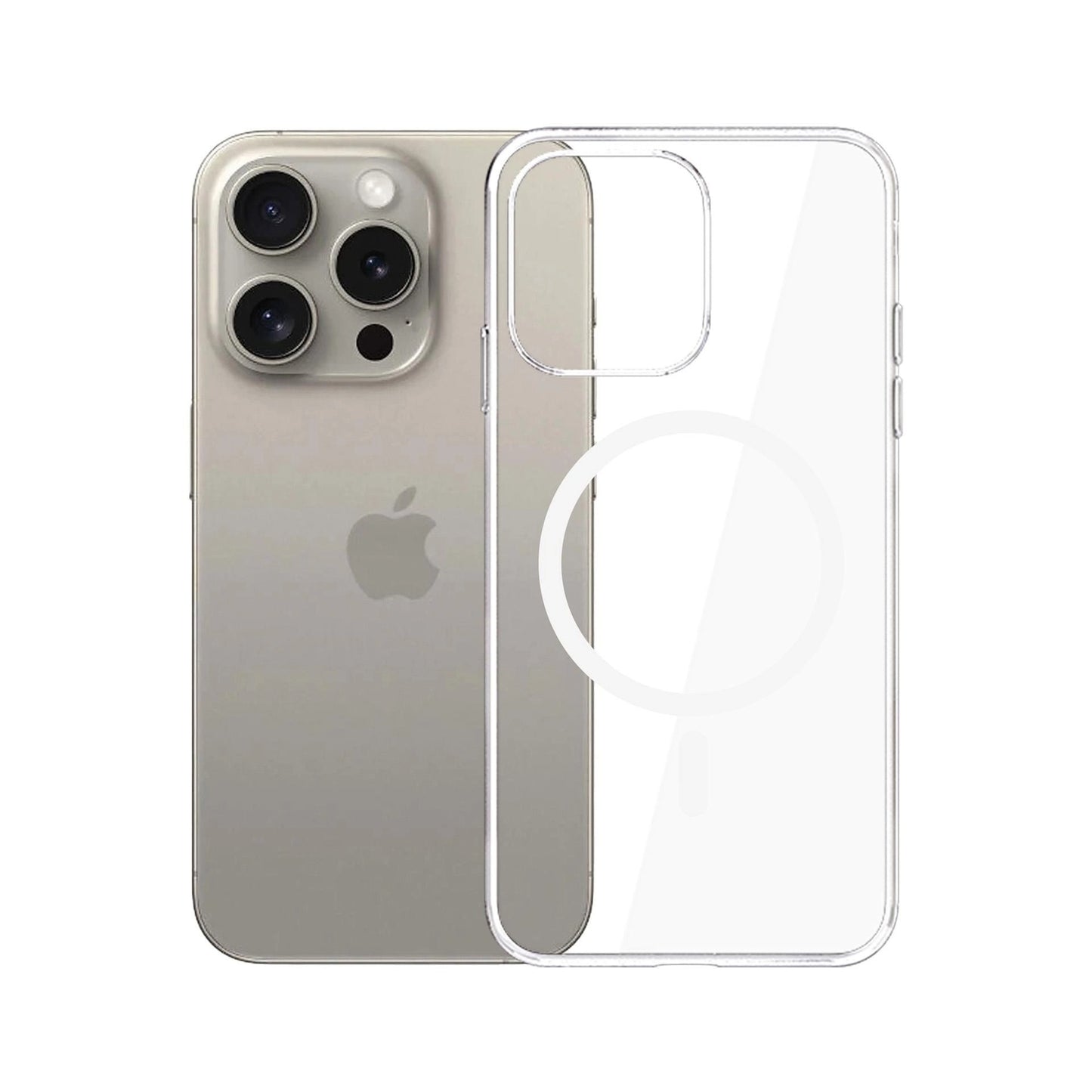 MagSafe pouzdro pro Apple iPhone 15 Pro Max, 3MK, Clear MagCase, průhledné