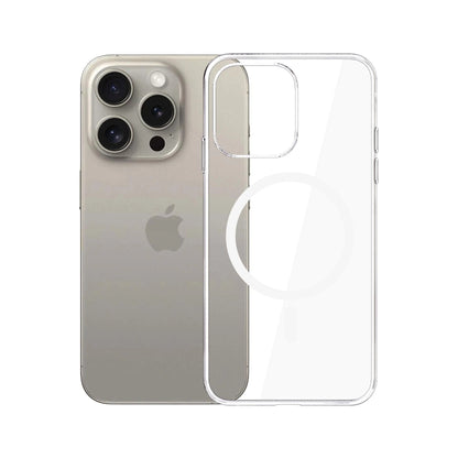 MagSafe pouzdro pro Apple iPhone 15 Pro Max, 3MK, Clear MagCase, průhledné