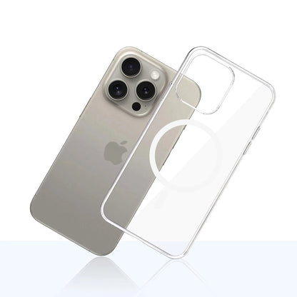 MagSafe pouzdro pro Apple iPhone 15 Pro Max, 3MK, Clear MagCase, průhledné