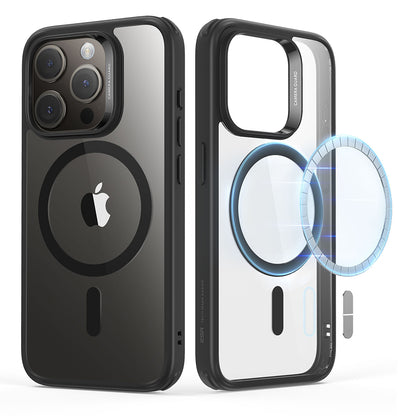 MagSafe pouzdro pro Apple iPhone 15 Pro Max, ESR, Classic Hybrid, Transparentní námořnická modř