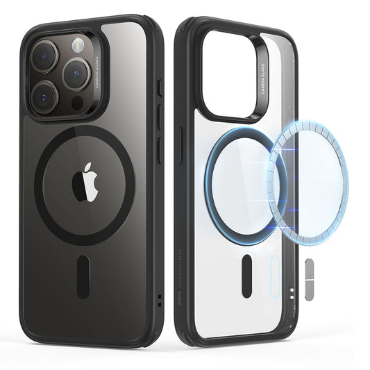 MagSafe pouzdro pro Apple iPhone 15 Pro Max, ESR, Classic Hybrid, Transparentní námořnická modř