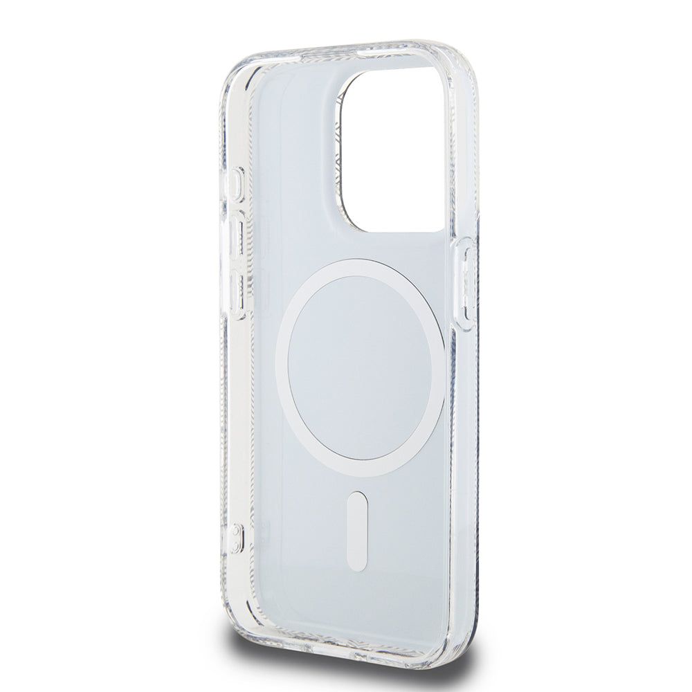 Pouzdro MagSafe pro Apple iPhone 15 Pro Max, Guess, IML Gcube, Černá