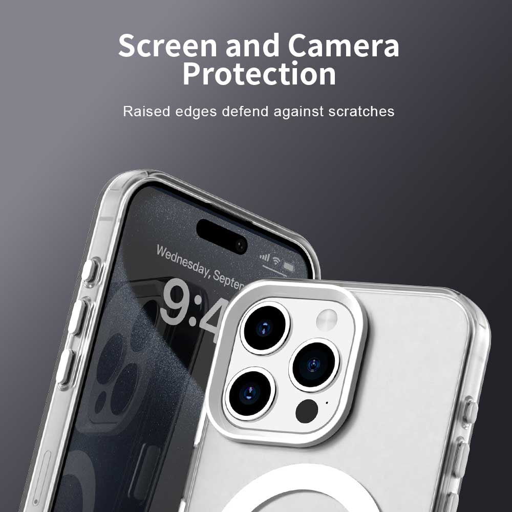 MagSafe pouzdro pro Apple iPhone 15 Pro Max, Techsuit, CandyCase, Bílá