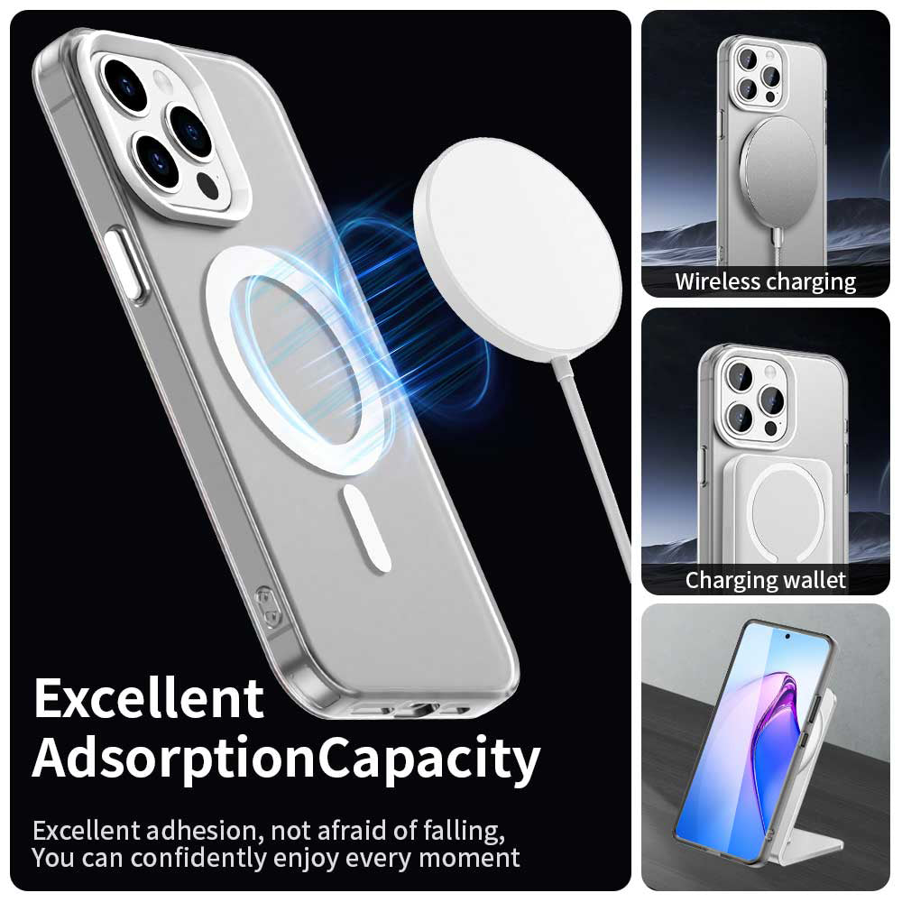 MagSafe pouzdro pro Apple iPhone 15 Pro Max, Techsuit, CandyCase, Bílá