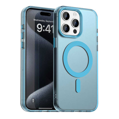 MagSafe pouzdro pro Apple iPhone 15 Pro Max, Techsuit, CandyCase, Modrá