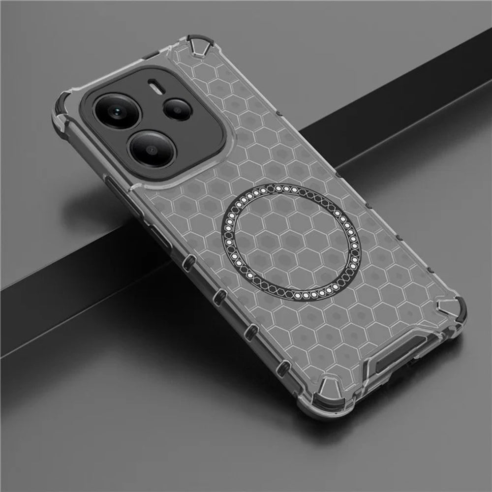 MagSafe pouzdro pro Apple iPhone 15 Pro Max, Techsuit, HoneyComb Shield, černé