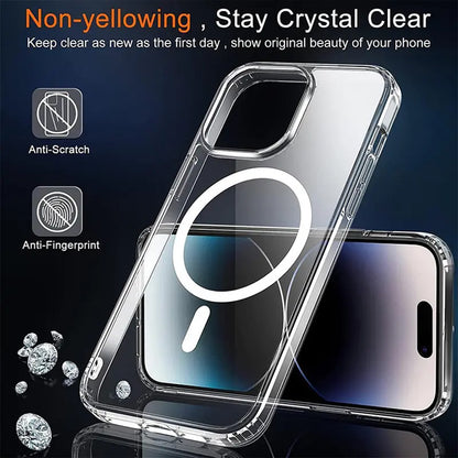 MagSafe Case for Apple iPhone 15 Pro Max, Techsuit, Pro, Transparent