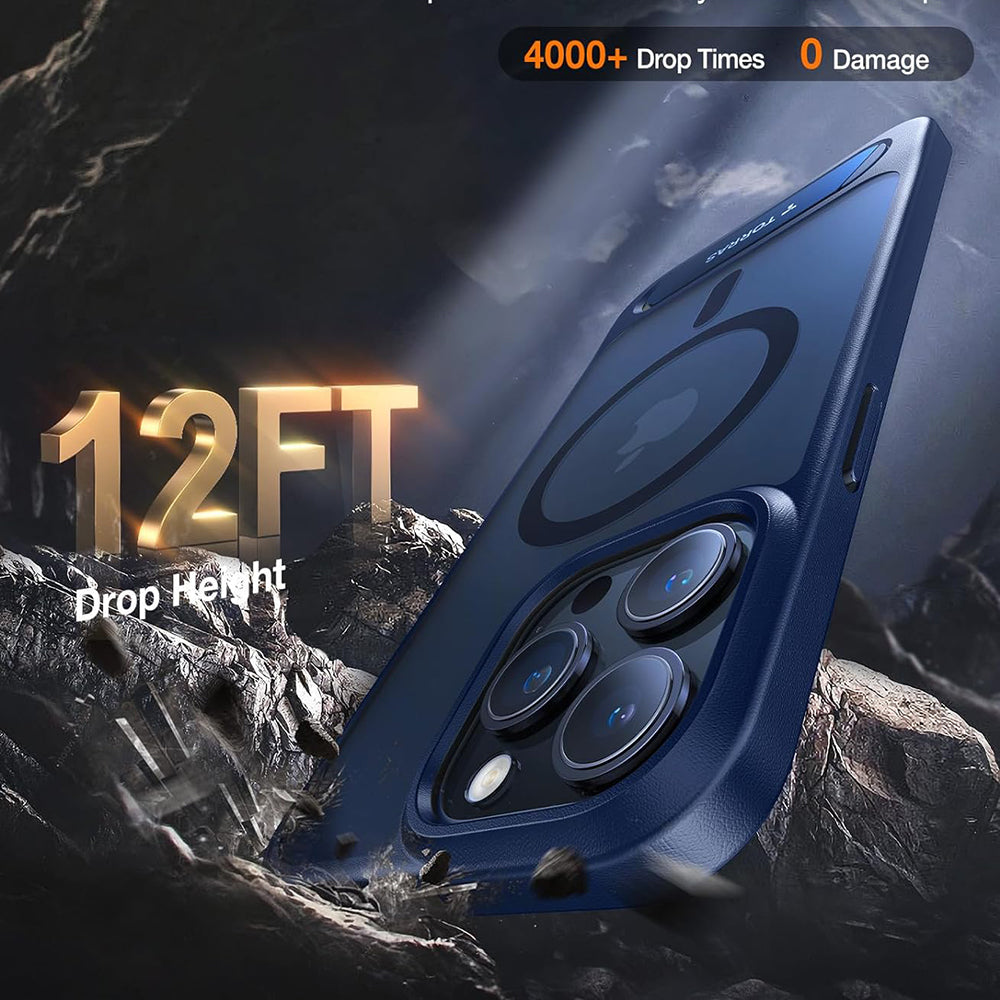 Pouzdro MagSafe pro Apple iPhone 15 Pro Max, Torras, Pstand, Námořnická modř