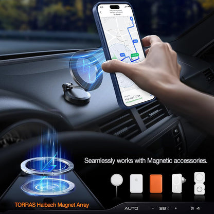 Pouzdro MagSafe pro Apple iPhone 15 Pro Max, Torras, Pstand, Námořnická modř