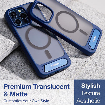 Pouzdro MagSafe pro Apple iPhone 15 Pro Max, Torras, Pstand, Námořnická modř