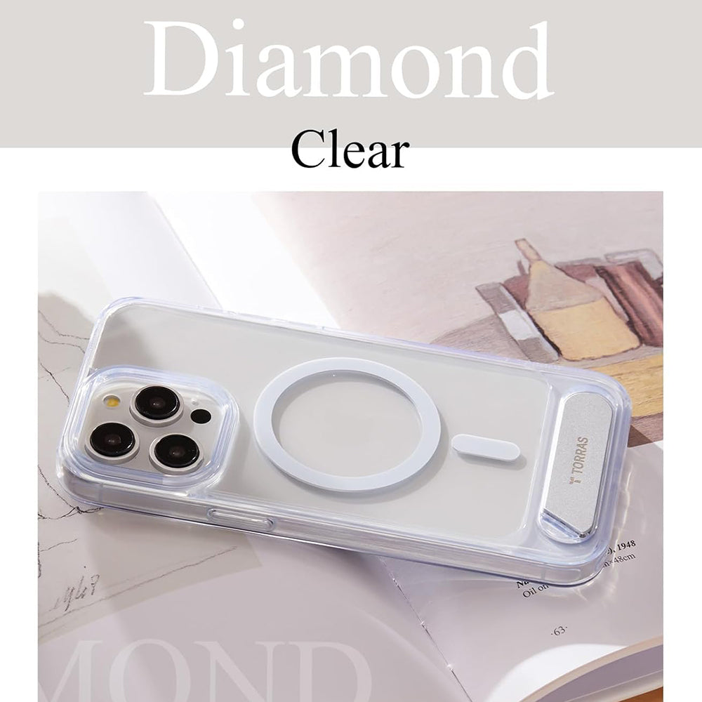 Pouzdro MagSafe pro Apple iPhone 15 Pro Max, Torras, Pstand, Průhledné