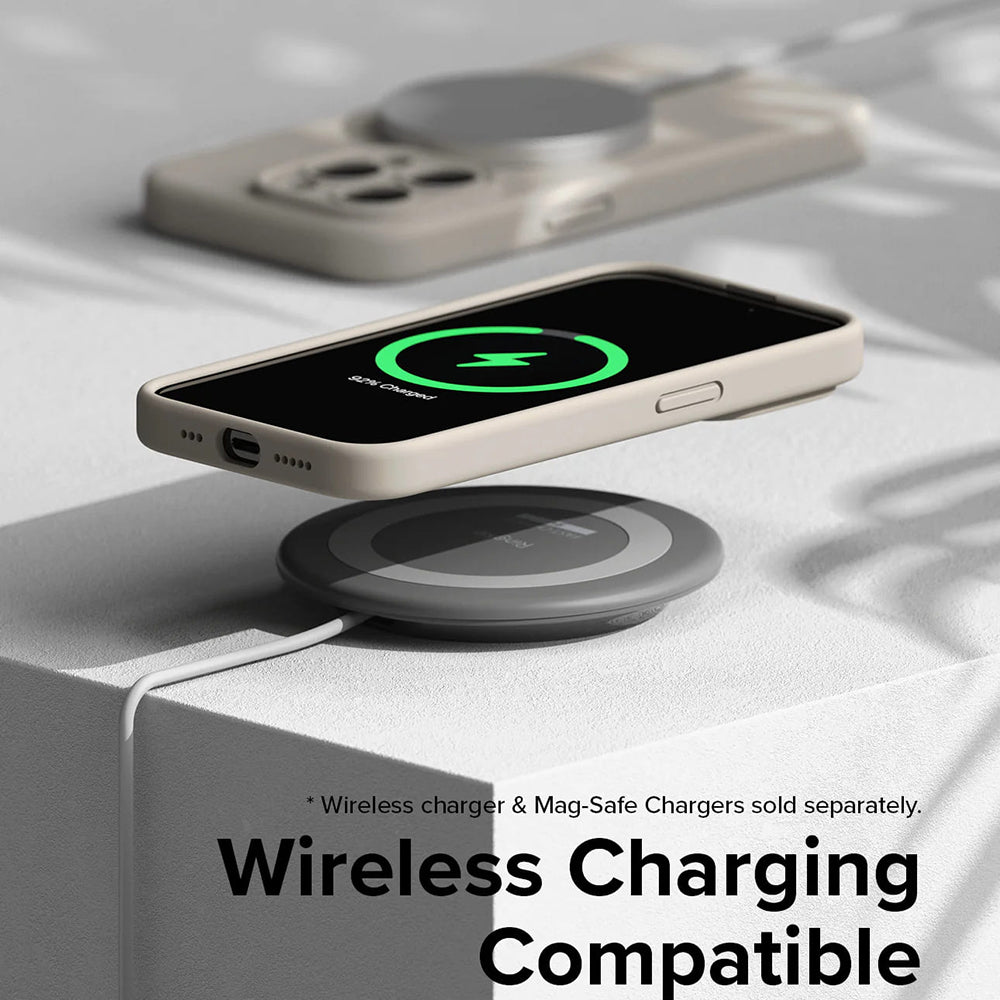 Pouzdro MagSafe pro Apple iPhone 15 Pro, Ringke, Silikon, Limetkově zelená