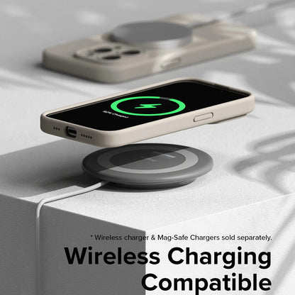 Pouzdro MagSafe pro Apple iPhone 15 Pro, Ringke, Silikon, Limetkově zelená