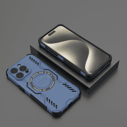 MagSafe pouzdro pro Apple iPhone 15 Pro, Techsuit, ArmorMag, modré