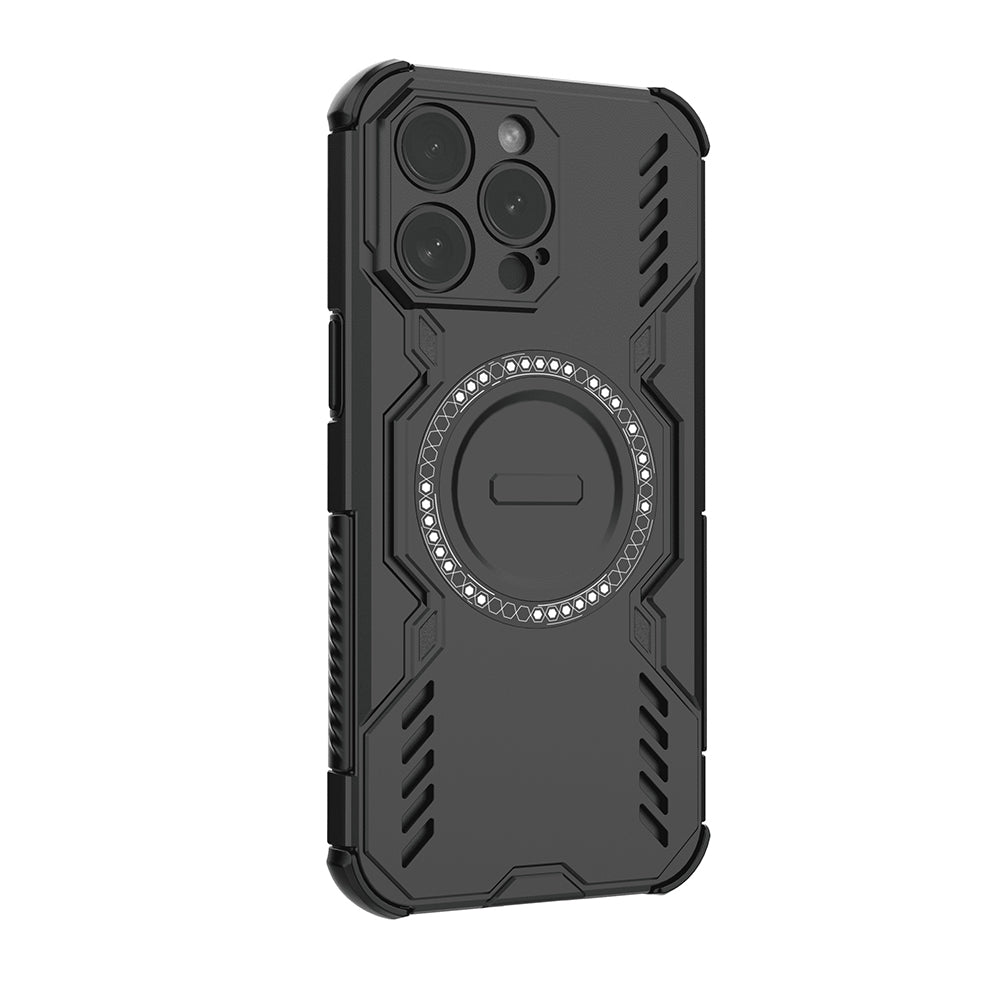 MagSafe pouzdro pro Apple iPhone 15 Pro, Techsuit, ArmorMag, černé