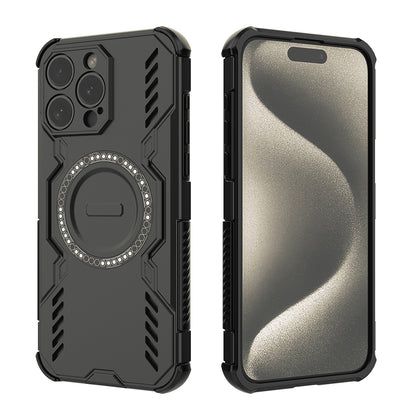 MagSafe pouzdro pro Apple iPhone 15 Pro, Techsuit, ArmorMag, černé
