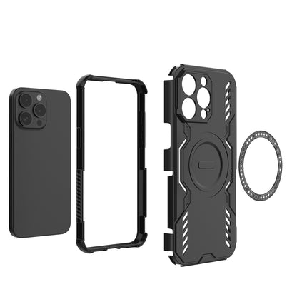MagSafe pouzdro pro Apple iPhone 15 Pro, Techsuit, ArmorMag, černé