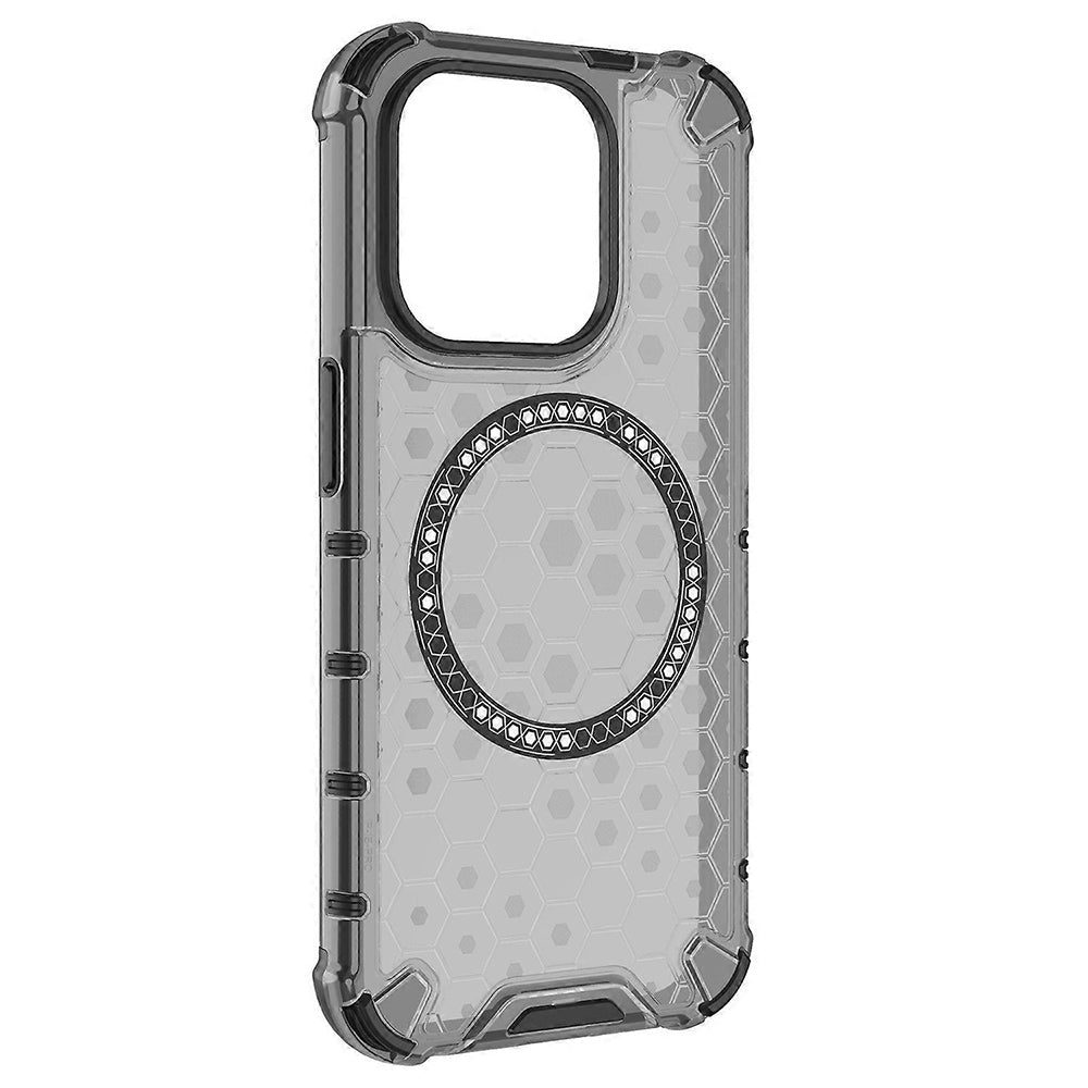 MagSafe pouzdro pro Apple iPhone 15 Pro, Techsuit, HoneyComb Shield, černé