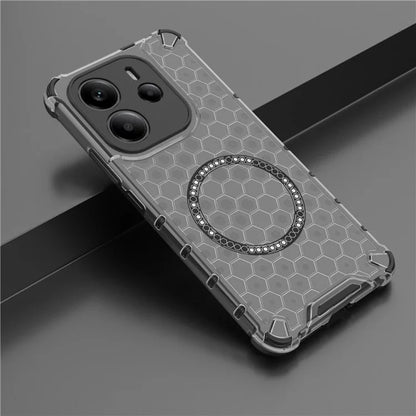 MagSafe pouzdro pro Apple iPhone 15 Pro, Techsuit, HoneyComb Shield, černé