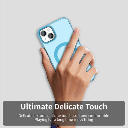 MagSafe pouzdro pro Apple iPhone 15, Techsuit, CandyCase, modré