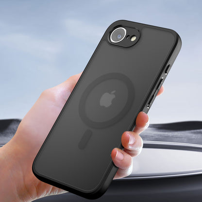 MagSafe pouzdro pro Apple iPhone 15, Techsuit, PureFrost, Černá saténová