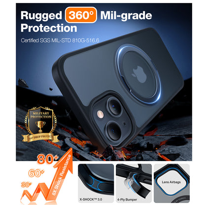 Pouzdro MagSafe pro Apple iPhone 15, Torras, Ostand Pro, Černá