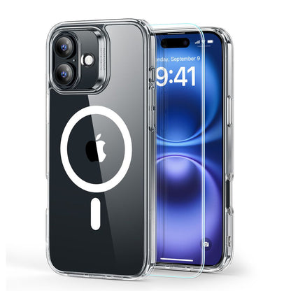 Pouzdro MagSafe pro Apple iPhone 16, ESR, Classic Hybrid se Screen Protector, Průhledné