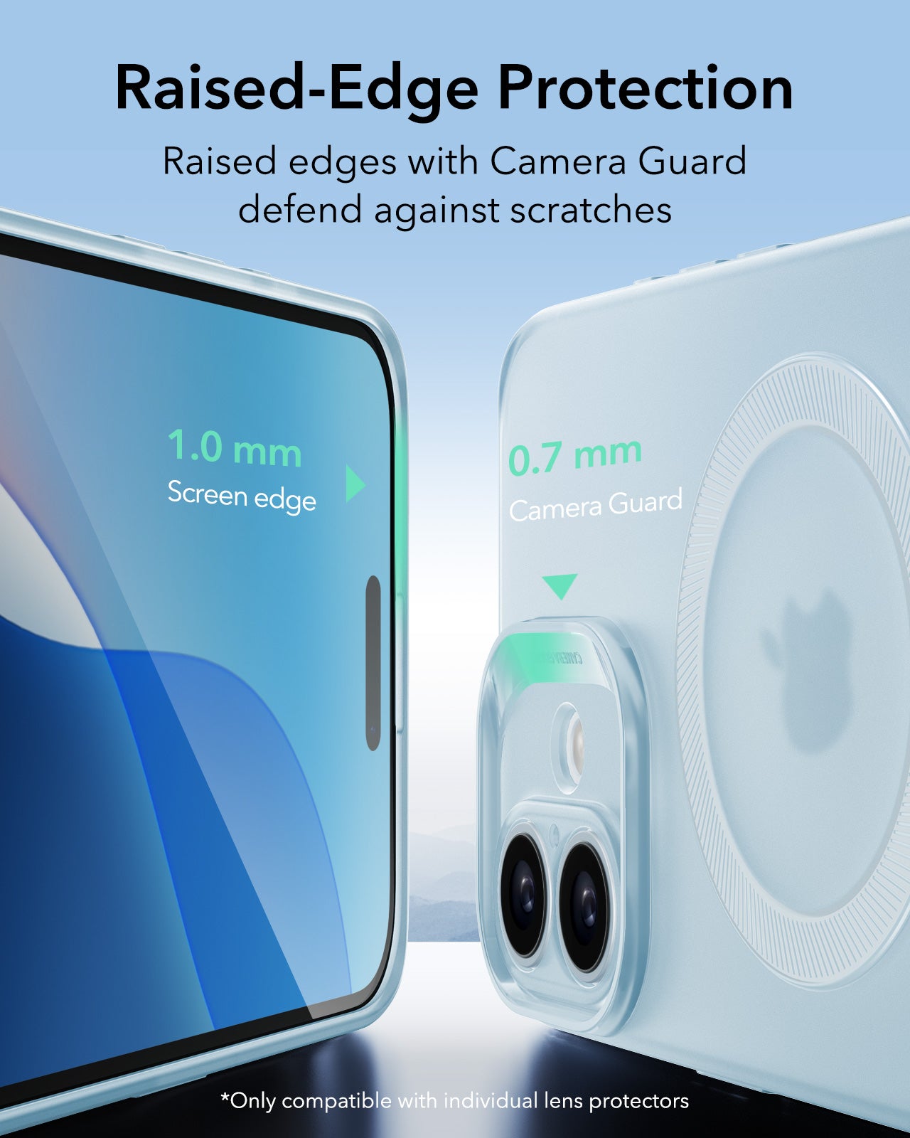 Pouzdro MagSafe pro Apple iPhone 16, ESR, Zero, Saténově modré
