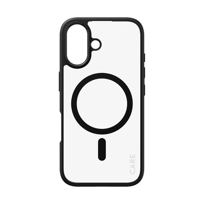 Pouzdro MagSafe pro Apple iPhone 16, PanzerGlass, Care Urban Combat, Černě průhledné