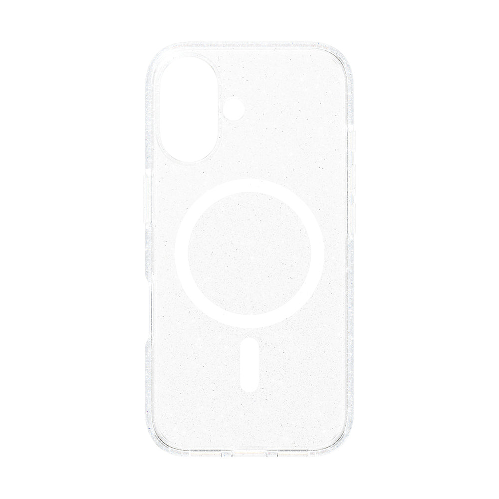 Pouzdro MagSafe pro Apple iPhone 16, PanzerGlass, Care Urban Combat Star Lit, Průhledná Bílá