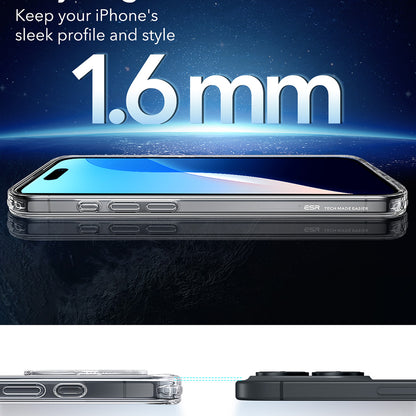 Pouzdro MagSafe pro Apple iPhone 16 Plus, ESR, Classic Hybrid, Průhledné
