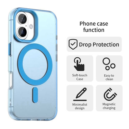 MagSafe pouzdro pro Apple iPhone 16 Plus, Techsuit, CandyCase, modrá