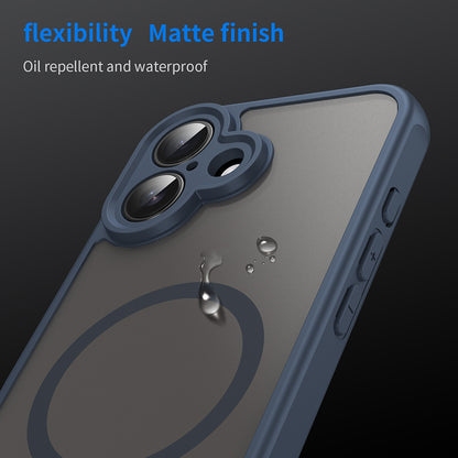 MagSafe pouzdro pro Apple iPhone 16 Plus, Techsuit, HaloFrost II, Tmavě modrá
