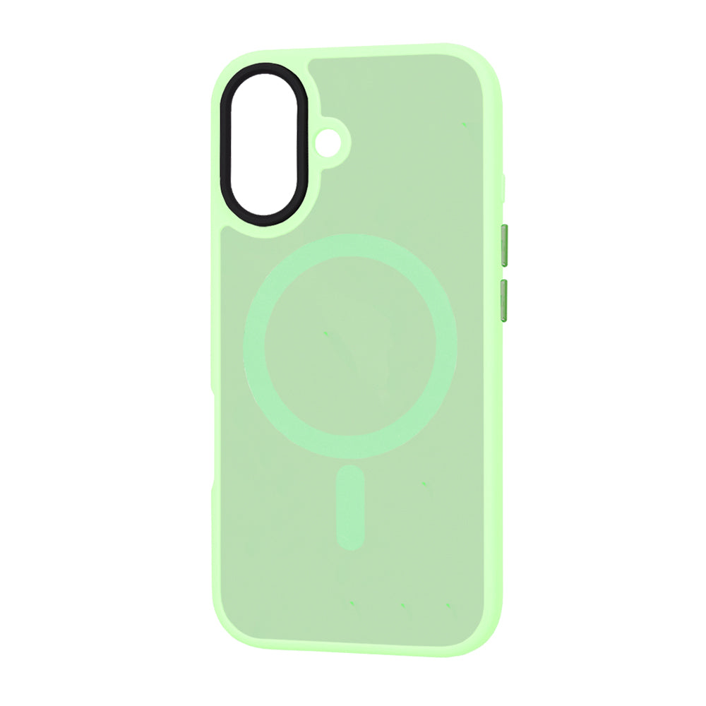 MagSafe pouzdro pro Apple iPhone 16 Plus, Techsuit, HaloFrost, Světle zelená