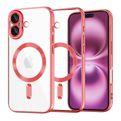 MagSafe pouzdro pro Apple iPhone 16 Plus, Techsuit, Luxury Crystal, Červené