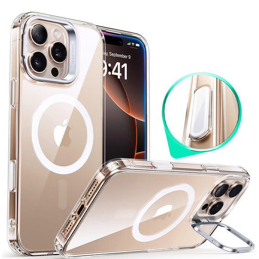 Pouzdro MagSafe pro Apple iPhone 16 Pro, ESR, Classic Hybrid Kickstand Slide, Průhledné